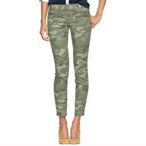 GAP 1969 Always Skinny Green Camo jeans